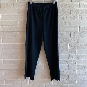Ming Wang Black Pull-on Ankle Pants